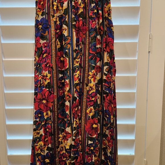 Vintage Norton McNaughton | Flower Pleated Maxi | Womens Size 6 - Picture 3 of 5